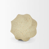 Imani Small Sculptural Textured Beige Metal Decorative Orb Object by Mercana at Eve Furniture