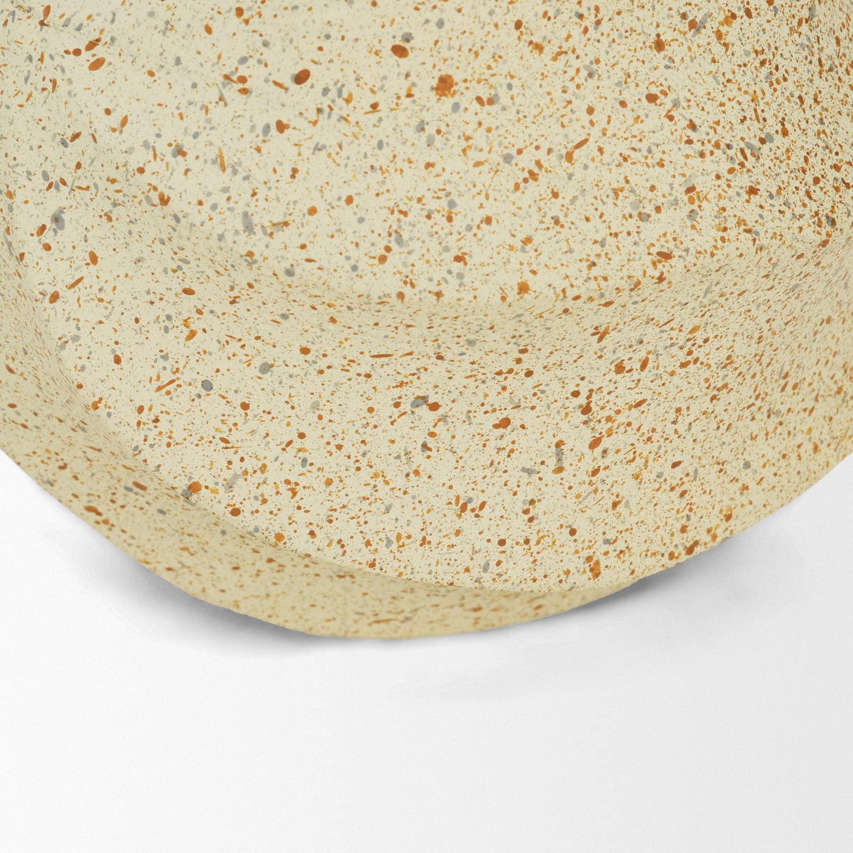 Imani Small Sculptural Textured Beige Metal Decorative Orb Object by Mercana at Eve Furniture