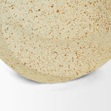 Imani Small Sculptural Textured Beige Metal Decorative Orb Object by Mercana at Eve Furniture