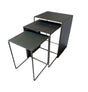Imez Gray 3-piece Rectangular Metal Nesting Table by Coaster at Eve Furniture