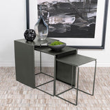 Imez Gray 3-piece Rectangular Metal Nesting Table by Coaster at Eve Furniture