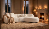 Mia Beige Fabric Sectional by Happy Homes at Eve Furniture