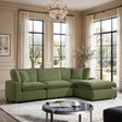 Sky Olive Velvet Modular Sectional by Happy Homes at Eve Furniture