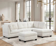 Sienna Boucle Sand Sectional with Ottoman by Happy Homes at Eve Furniture