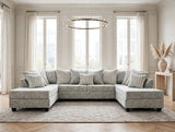 Brook Gray Double Chaise Sectional by Happy Homes at Eve Furniture