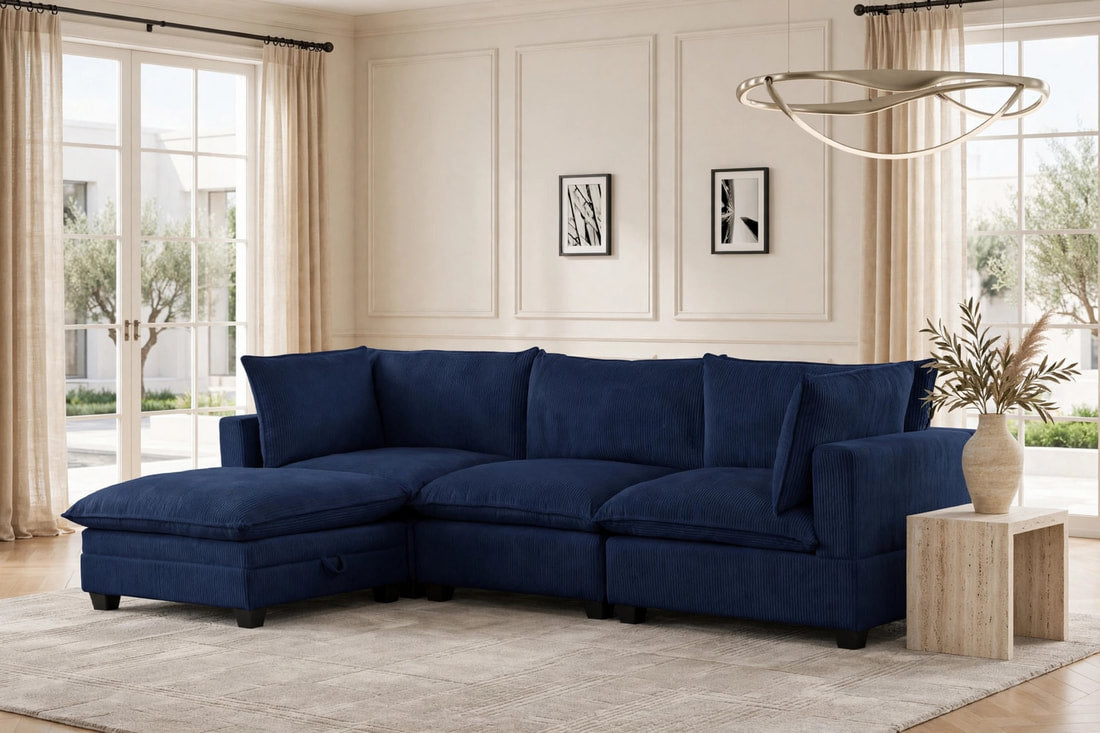 Cloud Blue Modular Sectional by Happy Homes at Eve Furniture
