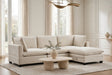 Cloud Cream Velvet Modular Sectional by Happy Homes at Eve Furniture