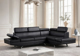 Moderno Black Right Arm Facing (RAF) Sectional by Happy Homes at Eve Furniture