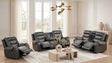 Ashley Gray Two-Tone 3-Piece Reclining Living Room Set by Happy Homes at Eve Furniture