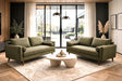 Vanti Green 2-Piece Sofa and Loveseat by Happy Homes at Eve Furniture
