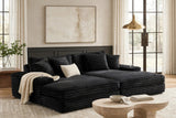 Vive Black Chaise Lounge by Happy Homes at Eve Furniture