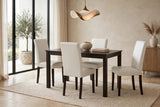 Classic White PU 5-Piece Dining Room Set by Happy Homes at Eve Furniture