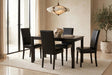 Classic Black PU 5-Piece Dining Room Set by Happy Homes at Eve Furniture