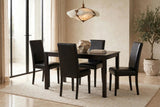 Classic Black PU 5-Piece Dining Room Set by Happy Homes at Eve Furniture