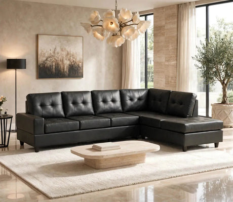 James Black PU Reversible Sectional by Happy Homes at Eve Furniture