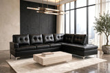 Vintage Black PU Sectional by Happy Homes at Eve Furniture