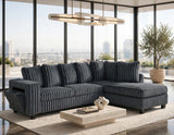 Rene Charcoal RAF Reversible Sectional by Happy Homes at Eve Furniture