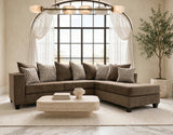 Monroe Mocha Right Arm Facing (RAF) Sectional by Happy Homes at Eve Furniture