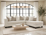 Monroe Stone Right Arm Facing (RAF) Sectional by Happy Homes at Eve Furniture