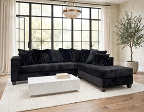 Bressilyn Black Right Arm Facing (RAF) Sectional by Happy Homes at Eve Furniture