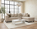 Monroe Hollywood Beige Right Arm Facing (RAF) Sectional by Happy Homes at Eve Furniture