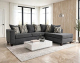 Monroe Steel Right Arm Facing (RAF) Sectional by Happy Homes at Eve Furniture