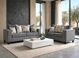Monroe Charcoal Sofa & Loveseat by Happy Homes at Eve Furniture