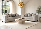 Monroe Dove Sofa & Loveseat by Happy Homes at Eve Furniture