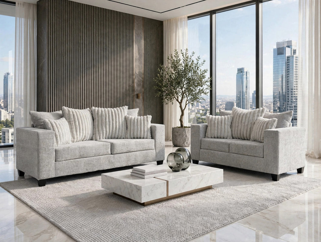 Bressilyn Grey Sofa & Loveseat by Happy Homes at Eve Furniture