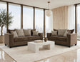 Monroe Mocha Sofa and Loveseat by Happy Homes at Eve Furniture