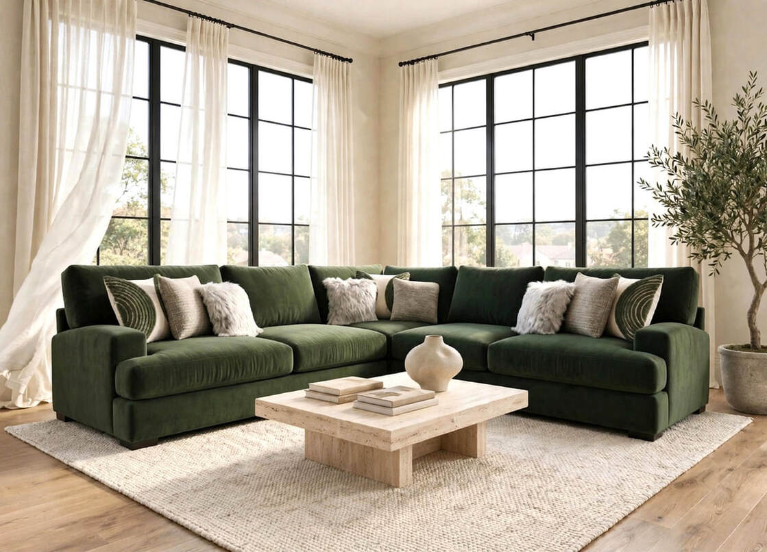 Corinthian Luscious Pine 2-Piece Sectional by Happy Homes at Eve Furniture