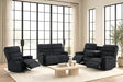 Albert Black Cord 3-Piece Reclining Living Room Set by Happy Homes at Eve Furniture