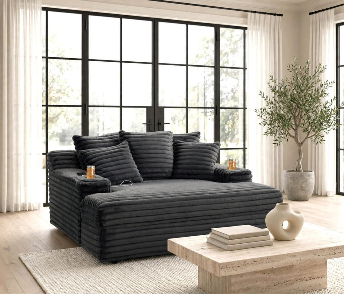 Tumbona Ovious Charcoal