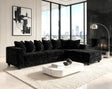 Luxe Black RAF Sectional by Happy Homes at Eve Furniture