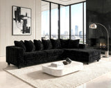 Luxe Black RAF Sectional by Happy Homes at Eve Furniture