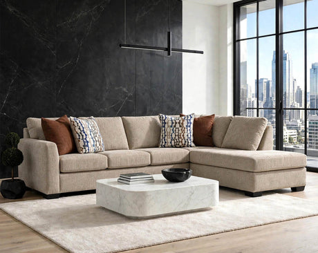 Behold Parchment Sectional by Happy Homes at Eve Furniture