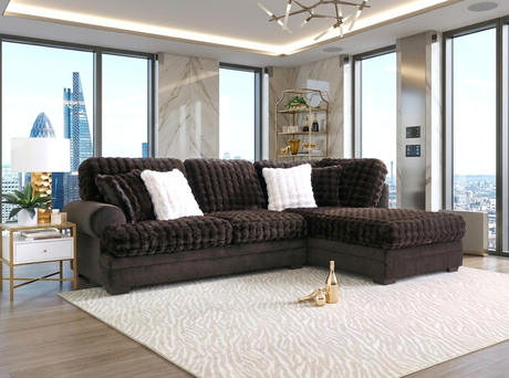 Kama Espresso RAF Sectional by Happy Homes at Eve Furniture