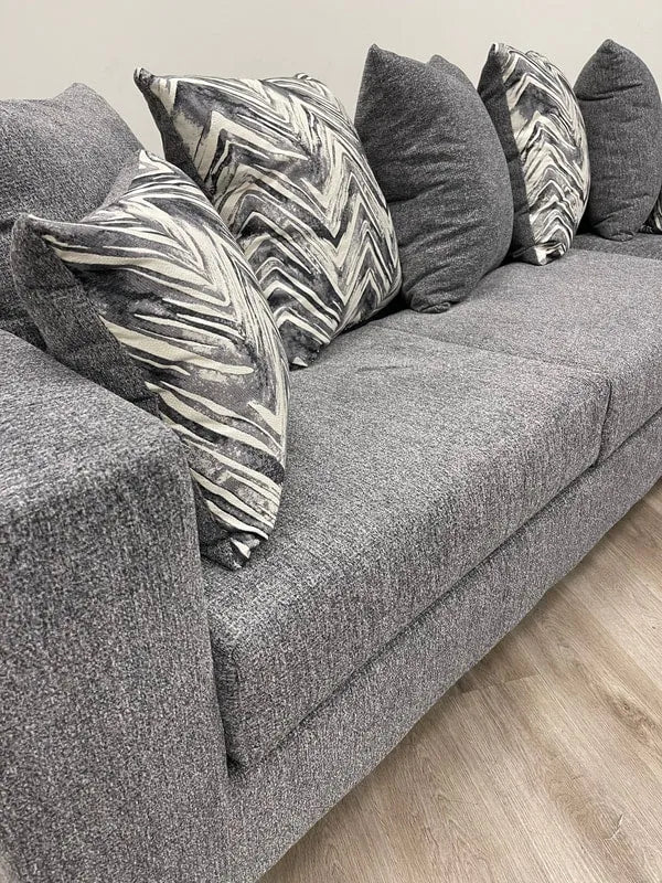 Monroe Charcoal Right Arm Facing (RAF) Sectional by Happy Homes at Eve Furniture