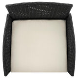 Imperia Patio 2-Person Seating Group with End Table with Cream Cushions by Manhattan Comfort at Eve Furniture
