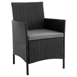 Imperia Patio 2-Person Seating Group with End Table with Grey Cushions by Manhattan Comfort at Eve Furniture
