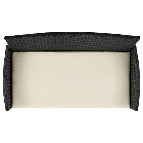 Imperia Patio 4-Person Conversation Set with Coffee Table with Cream Cushions by Manhattan Comfort at Eve Furniture