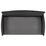 Imperia Patio 4-Person Conversation Set with Coffee Table with Grey Cushions by Manhattan Comfort at Eve Furniture