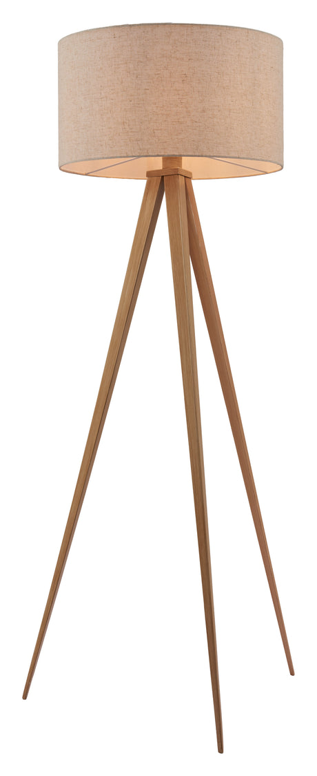 Imperial Beige & Natural Floor Lamp by Zuomod at Eve Furniture