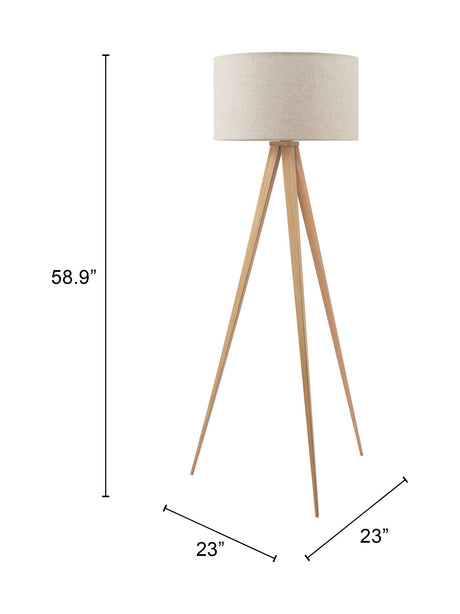 Imperial Beige & Natural Floor Lamp by Zuomod at Eve Furniture