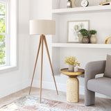 Imperial Beige & Natural Floor Lamp by Zuomod at Eve Furniture