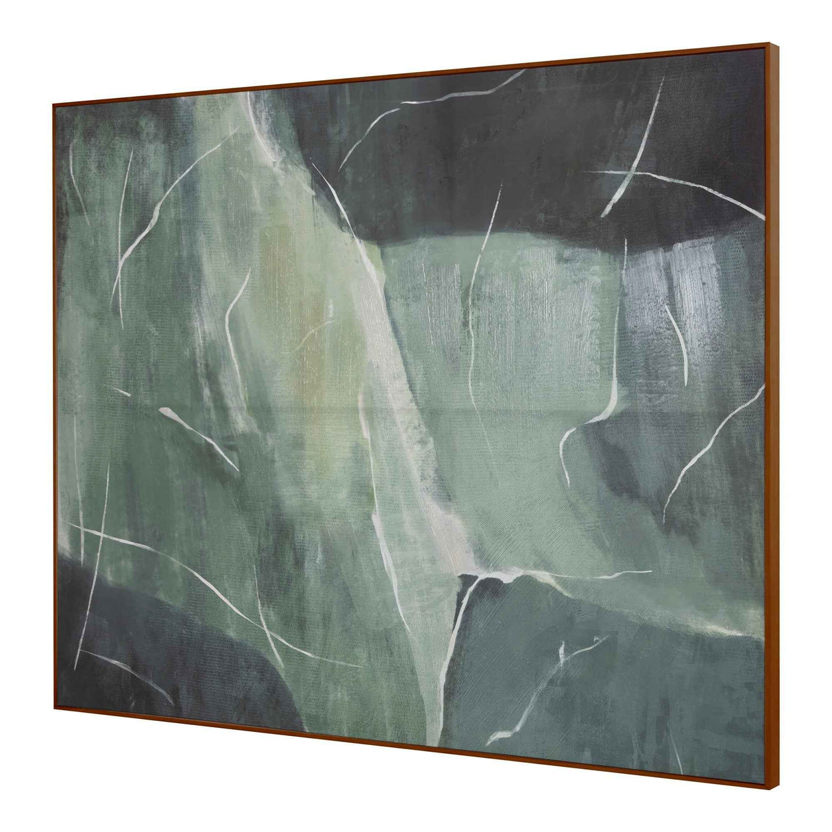 Impression Verdant Palette Framed Painting