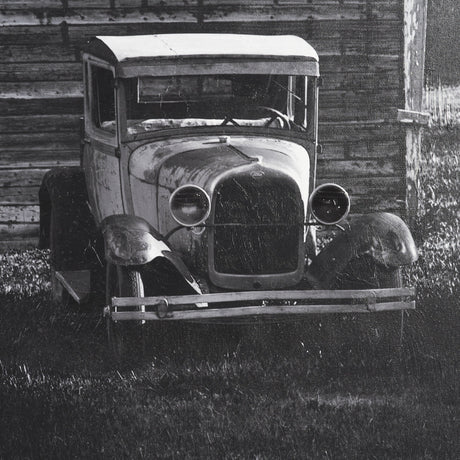 In God We Trust Barn by David Reams a Hand Embellished Textured Framed Canvas Photo Print by Mercana at Eve Furniture
