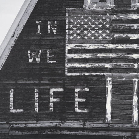 In God We Trust Barn by David Reams a Hand Embellished Textured Framed Canvas Photo Print by Mercana at Eve Furniture
