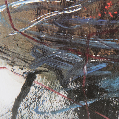 In The Middle I by Natasha Barnes a Hand Embellished Textured Framed Art Print Matted under Glass by Mercana at Eve Furniture
