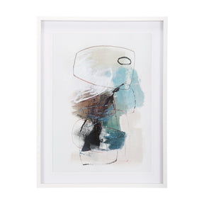 In The Middle I by Natasha Barnes a Hand Embellished Textured Framed Art Print Matted under Glass by Mercana at Eve Furniture